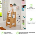 Leertoren Wit & Naturel - Afbeelding 5