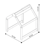 Speeltent Naturel & Blauw - Afbeelding 5