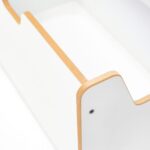 2-in-1 witte speelgoedkist en boekenrek | Montessori meubel met boeksteunen en grepen - galeriefoto 3 | Cozy Collections