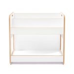 Dove boekenrek met 2 niveaus in wit | Scandinavisch design met draaggrepen - galeriefoto 3 | Cozy Collections