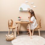 Tafelset met 2 stoeltjes hert van natuurhout | Design Hert - galeriefoto 5 | Cozy Collections