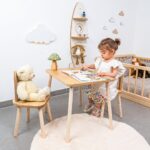 Ensemble Table et 2 Chaises Lapin en Bois Naturel | Design Bunny | Cozy Collections