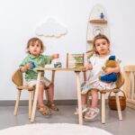 Tafelset met 2 stoeltjes met hondenoren van natuurhout | Design Puppy - galeriefoto 5 | Cozy Collections