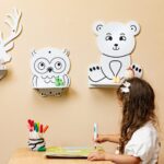 Kinderwandrek met 3 bosdieren van natuurhout | Beer, uil en hert - galeriefoto 5 | Cozy Collections