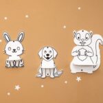 Kinderwandrek met 3 schattige dieren van natuurhout | Haas, hond en eekhoorn - galeriefoto 3 | Cozy Collections