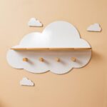 Wolkenwandrek met 4 houten haakjes en 2 planken - galeriefoto 2 | Cozy Collections