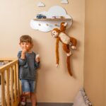 Wolkenwandrek met 4 houten haakjes en 2 planken - galeriefoto 3 | Cozy Collections