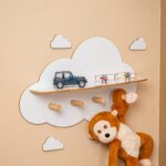 Wolkenwandrek met 4 houten haakjes en 2 planken - galeriefoto 4 | Cozy Collections