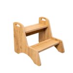 Marchepied Montessori 2 Marches en Bois Naturel | Autonomie Enfant | Cozy Collections