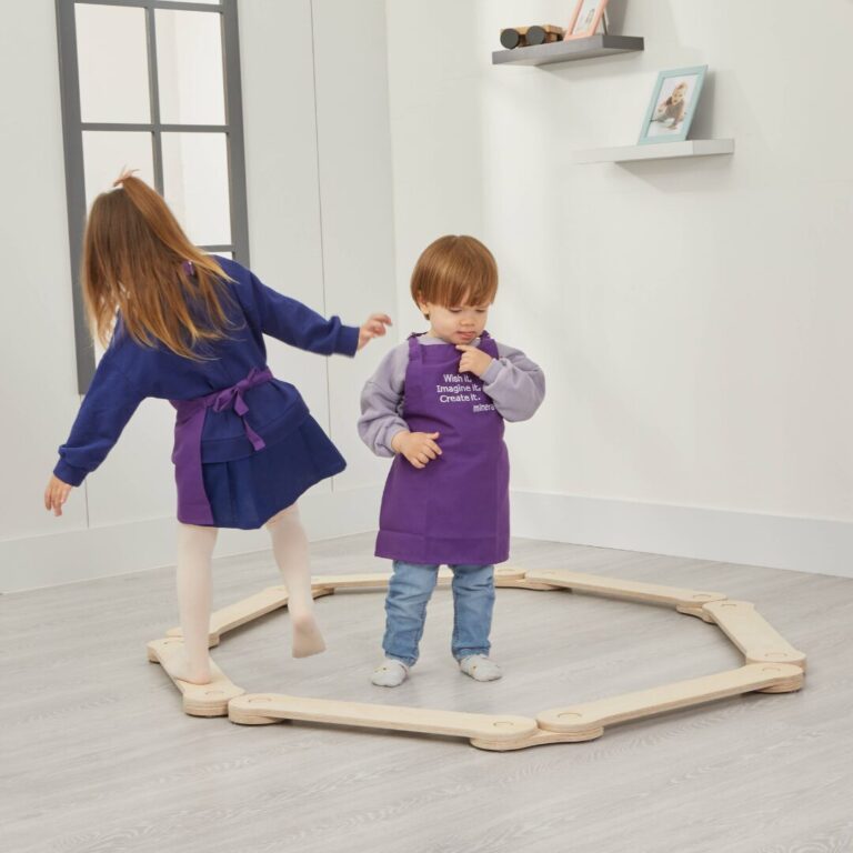 Poutre d&rsquo;Équilibre Modulable en Bois Naturel – Set 6 Pièces Montessori pour Motricité 2-8 Ans | Cozy Collections