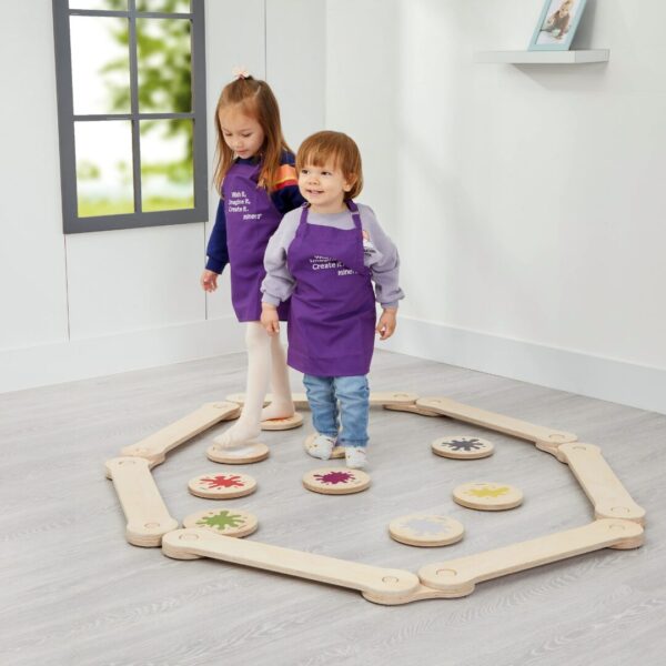 Poutre d’Équilibre Modulable en Bois Naturel – Set 6 Pièces Montessori pour Motricité 2-8 Ans | Cozy Collections