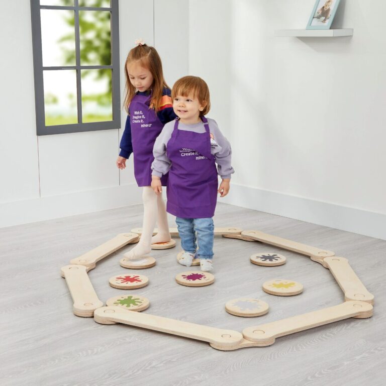 Poutre d&rsquo;Équilibre Modulable en Bois Naturel – Set 6 Pièces Montessori pour Motricité 2-8 Ans | Cozy Collections