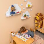 Set van 3 witte wolkenwandrekken van hout | Kinderkamerdecoratie - galeriefoto 4 | Cozy Collections
