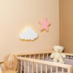 LED-wandlamp ster roze van natuurhout | Decoratieve kinderlamp - galeriefoto 2 | Cozy Collections