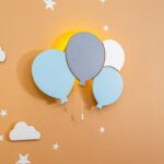 LED-wandlamp set met 3 luchtballonnen van handgeschilderd hout op batterij - galeriefoto 4 | Cozy Collections
