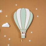 Veilleuse Murale LED Montgolfière Cappadoce en Bois Peint à la Main | Cozy Collections
