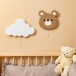 LED-wandlamp beer van handgeschilderd hout | Kawaii design - galeriefoto 3 | Cozy Collections
