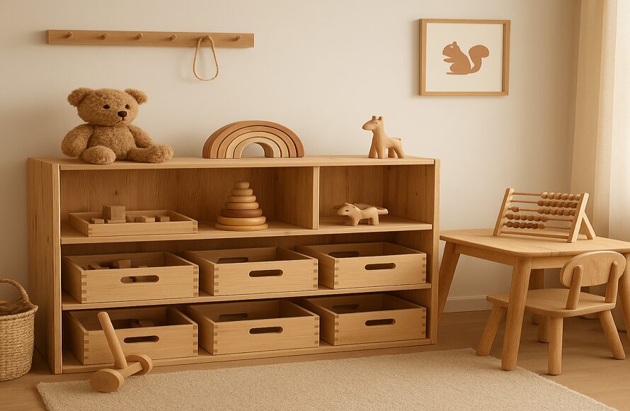 Montessori speelgoed opbergen: 5 oplossingen voor een rustige kinderkamer - blogafbeelding | Cozy Collections