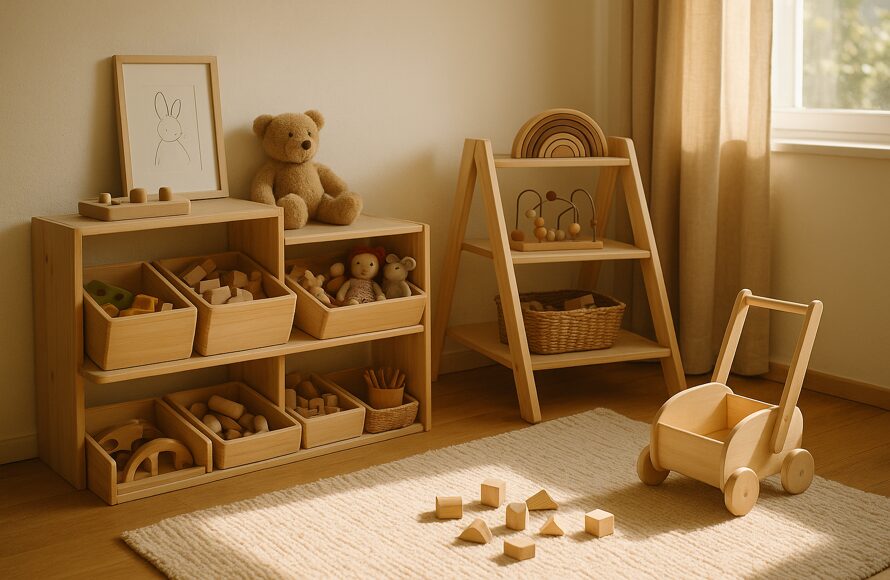 Montessori speelgoedopberger