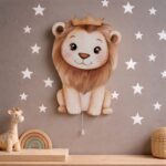Veilleuse Murale Enfant Lion Couronne LED — Veilleuse Murale Bébé | Lampe Décorative Chambre Bébé & Enfant à Piles | Cozy Collections