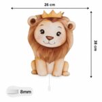 Veilleuse Murale Enfant Lion Couronne LED — Veilleuse Murale Bébé | Lampe Décorative Chambre Bébé & Enfant à Piles | Cozy Collections