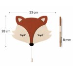 Veilleuse Murale Renard Bois LED | Chambre Bébé Enfant 2 Coloris | Cozy Collections
