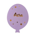 Veilleuse Ballon Personnalisée avec Prénom | Veilleuse Murale LED en Bois pour Chambre Bébé et Enfant | Cozy Collections