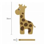 Veilleuse Murale Girafe LED Bois | Chambre Bébé Enfant Safari | Cozy Collections