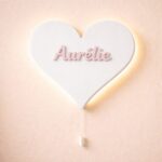 Veilleuse Murale Cœur LED Personnalisable Prénom | Cozy Collections