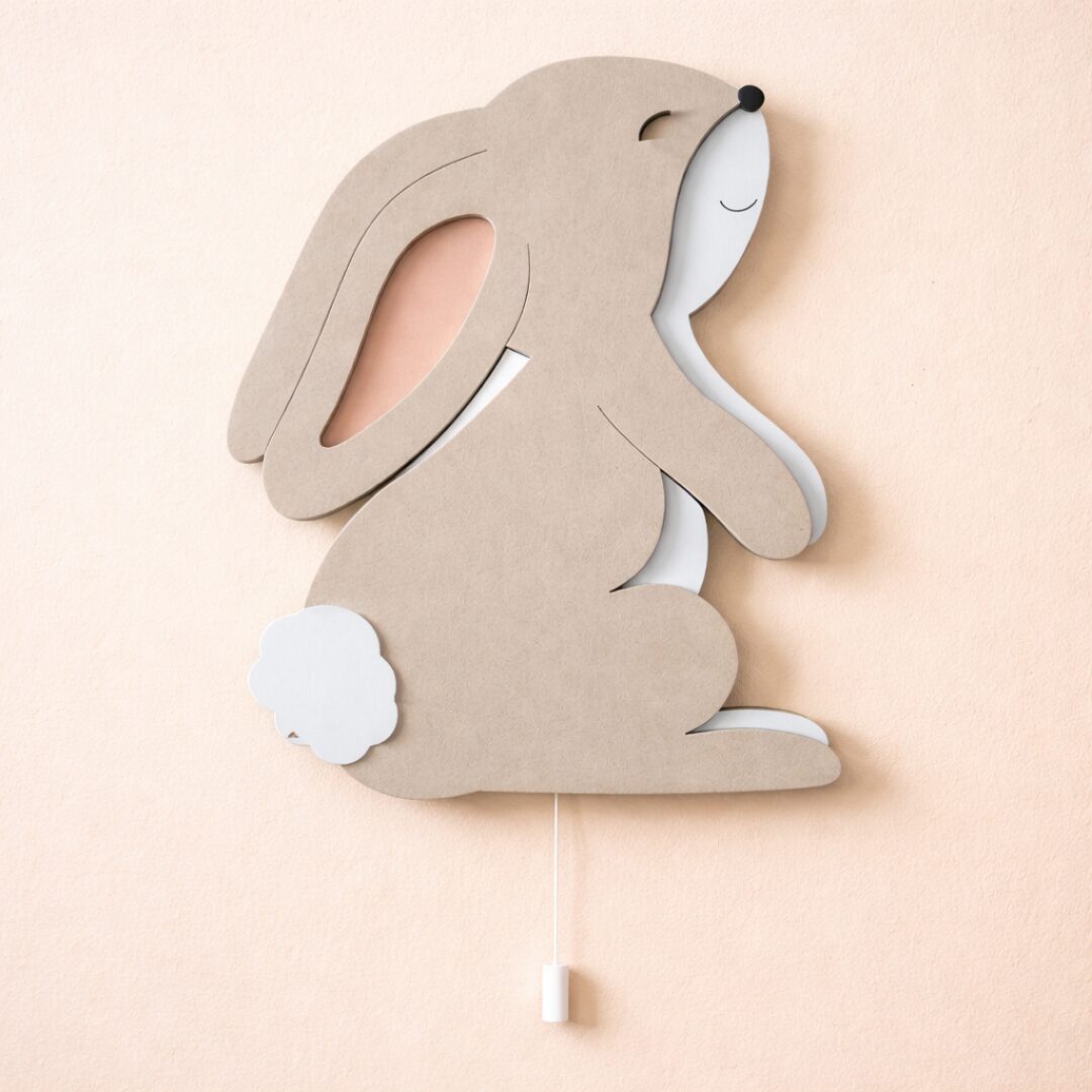 Veilleuse Murale Enfant Lapin Lop Bois LED Multi-Couches Veilleuse Murale Enfant Lapin Lop Bois LED Multi-Couches | Cozy Collections