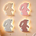 Veilleuse Murale Enfant Lapin Lop Bois LED Multi-Couches | Cozy Collections