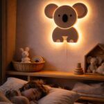 Veilleuse Murale Koala LED Bois Multi-Couches | Chambre Bébé | Cozy Collections
