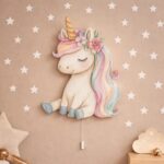 Veilleuse Murale Licorne Kawaii LED | Décoration Chambre Fille