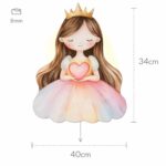 Veilleuse Murale Princesse Couronne & Cœur LED | Chambre Fille | Cozy Collections