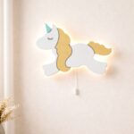 Veilleuse Murale Licorne Corps Entier LED Bois | Chambre Fille | Cozy Collections