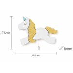 Veilleuse Murale Licorne Corps Entier LED Bois | Chambre Fille | Cozy Collections
