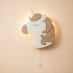 Veilleuse Murale Licorne Bois LED | Chambre Fille Bébé 3 Coloris | Cozy Collections