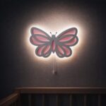 Veilleuse Murale Papillon LED Bois 2 Couches | Chambre Fille | Cozy Collections