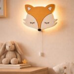 Veilleuse Murale Renard Bois LED | Chambre Bébé Enfant 2 Coloris | Cozy Collections