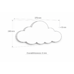 Veilleuse Nuage Personnalisée Murale LED avec Prénom | Lampe Murale Chambre Bébé et Enfant | Cozy Collections